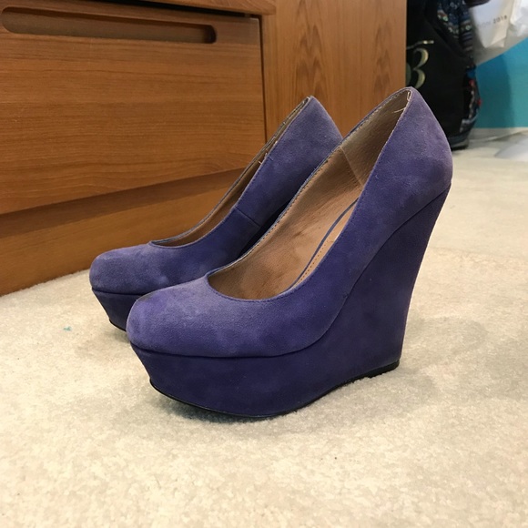 Steve Madden Pammy 5in Wedges Blue (size 7) - Picture 2 of 5